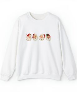 vintage santa sweatshirt for family matching christmas crewneck holiday apparel with retro design dh3iy