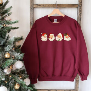 vintage santa sweatshirt for family matching christmas crewneck holiday apparel with retro design hfmxk