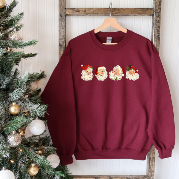 vintage santa sweatshirt for family matching christmas crewneck holiday apparel with retro design hfmxk scaled