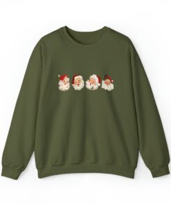 vintage santa sweatshirt for family matching christmas crewneck holiday apparel with retro design zqivb