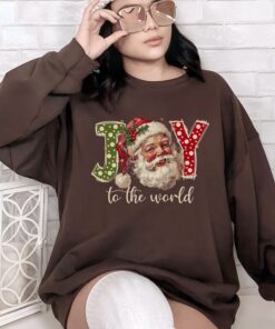 vintage santa sweatshirt for women with retro design and joyful christmas theme fz1bm scaled