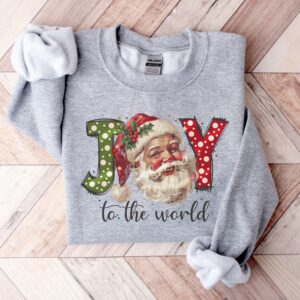 vintage santa sweatshirt for women with retro design and joyful christmas theme ngrnm