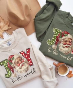 vintage santa sweatshirt for women with retro design and joyful christmas theme whjya scaled