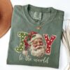vintage santa t shirt retro christmas design comfort colors fabric for a fun holiday look pelvo scaled