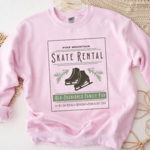 vintage skate rental sweatshirt for ice skater moms with unique design and comfortable fit for ice skating parties and events bu5oq