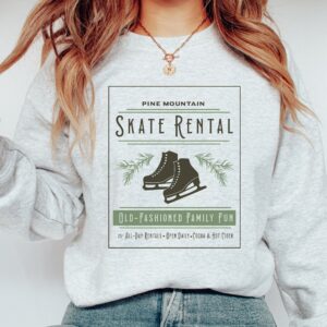 vintage skate rental sweatshirt for ice skater moms with unique design and comfortable fit for ice skating parties and events ivnwo