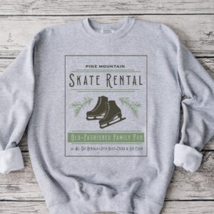 vintage skate rental sweatshirt for ice skater moms with unique design and comfortable fit for ice skating parties and events sgs1j