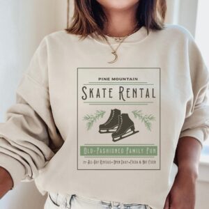 vintage skate rental sweatshirt for ice skater moms with unique design and comfortable fit for ice skating parties and events tuagk