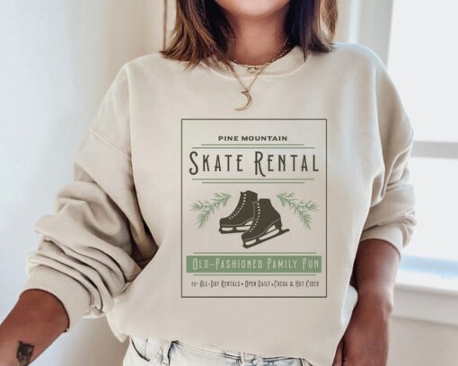 vintage skate rental sweatshirt for ice skater moms with unique design and comfortable fit for ice skating parties and events tuagk