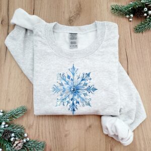 vintage snowflake sweatshirt for family matching christmas outfits plus size holiday sweater with unique snowflake design scqss