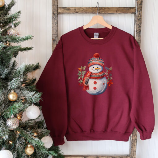 vintage snowman sweatshirt for women funny christmas crewneck with unique design comfortable holiday apparel 9eaoh scaled