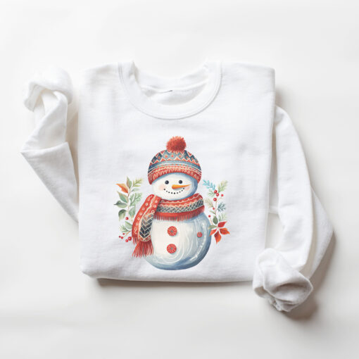 vintage snowman sweatshirt for women funny christmas crewneck with unique design comfortable holiday apparel bmkgs scaled