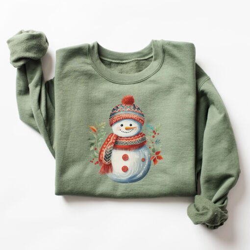 vintage snowman sweatshirt for women funny christmas crewneck with unique design comfortable holiday apparel dg6uz scaled