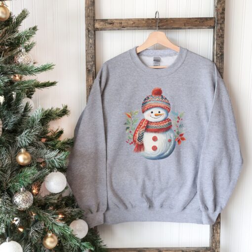 vintage snowman sweatshirt for women funny christmas crewneck with unique design comfortable holiday apparel jrj3m scaled