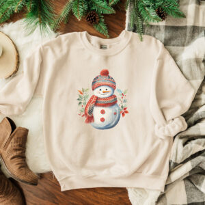 vintage snowman sweatshirt for women funny christmas crewneck with unique design comfortable holiday apparel kpfj6