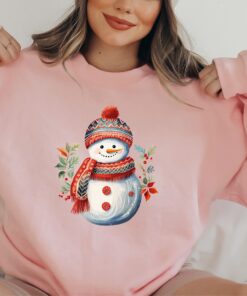 vintage snowman sweatshirt for women funny christmas crewneck with unique design comfortable holiday apparel uziqv scaled