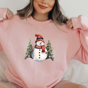 vintage snowman sweatshirt for women with christmas design and comfortable fit ideal for holiday gatherings and festive celebrations x2jig