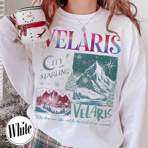 vintage sweatshirt featuring velaris city starlight design for book lovers and acotar fans ideal for christmas celebrations 11bn6