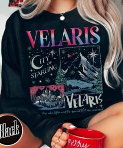 vintage sweatshirt featuring velaris city starlight design for book lovers and acotar fans ideal for christmas celebrations vbj9o