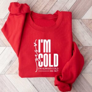 vintage sweatshirt yes im cold design for winter wear featuring warmth and comfort in freezing conditions ma6g8 scaled