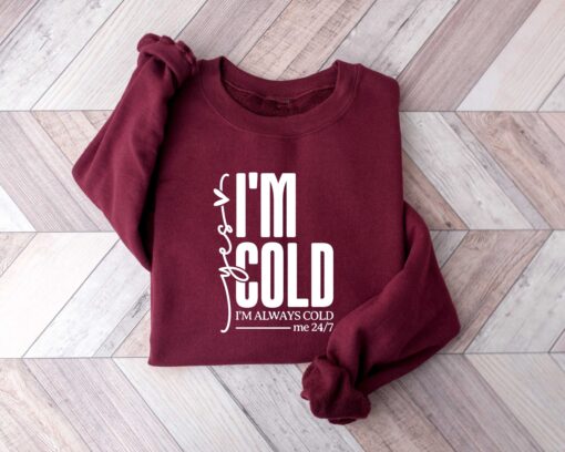 vintage sweatshirt yes im cold design for winter wear featuring warmth and comfort in freezing conditions zafxo scaled