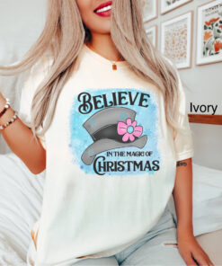 vintage t shirt believe in the magic of christmas frosty hat snowman design oversized tee for holiday celebrations and festive wear cqlnz