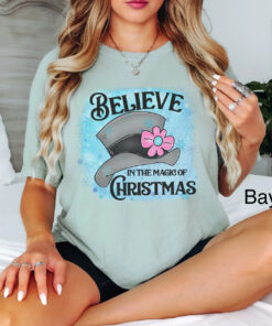 vintage t shirt believe in the magic of christmas frosty hat snowman design oversized tee for holiday celebrations and festive wear qpehk