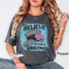 vintage t shirt believe in the magic of christmas snowman design oversized comfort colors tee for holiday celebrations aps0s