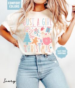 Vintage T Shirt Boho Christmas Tee Comfort Colors Pastel Retro Design for Unique Holiday Style