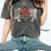 Vintage T Shirt Camo Christmas Tree Shirt Oversized Hunting Tee with Trendy Holiday Design and Camouflage Print for Festive Wear