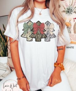 vintage t shirt camo christmas tree shirt oversized hunting tee with trendy holiday design and camouflage print for festive wear tafhk