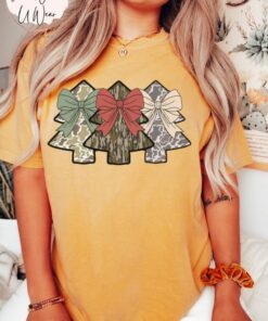 vintage t shirt camo christmas tree shirt oversized hunting tee with trendy holiday design and camouflage print for festive wear x4iq3