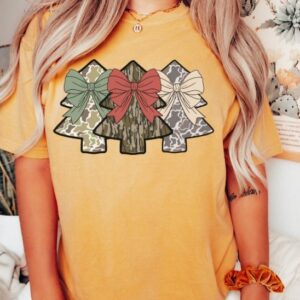 vintage t shirt camo christmas tree shirt oversized hunting tee with trendy holiday design and camouflage print for festive wear x4iq3