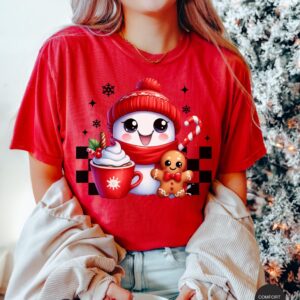 vintage t shirt christmas ghost design iced coffee retro style funny holiday shirt for coffee lovers pxxlq scaled