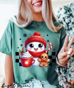 vintage t shirt christmas ghost design iced coffee retro style funny holiday shirt for coffee lovers xoqsv scaled