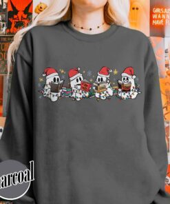 vintage t shirt christmas ghost reading sweatshirt for book lovers featuring cute spooky ghost design ideal for halloween and holiday celebrations zqcll