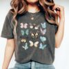 vintage t shirt comfort colors butterflies design for nature lovers featuring trendy insect and botanical art nzjep scaled