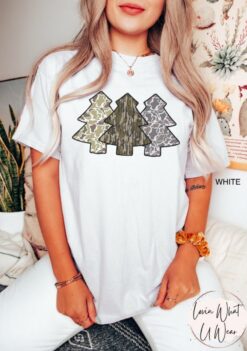 vintage t shirt comfort colors camo christmas tree design for men and women oversized holiday apparel hunting tee 7bup9