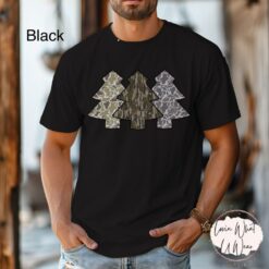 vintage t shirt comfort colors camo christmas tree design for men and women oversized holiday apparel hunting tee w7m1f