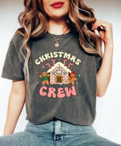 Vintage T Shirt Comfort Colors Christmas Crew Shirt for Family Matching and Fun Holiday Wear