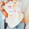 vintage t shirt coquette bow shirt comfort colors pink bow ribbon soft girl era aesthetic tiktok apparel pastel collage design wtso0 scaled