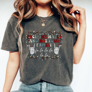 vintage t shirt deck the halls family christmas tee retro design for holiday gatherings and merry christmas celebrations isrko scaled