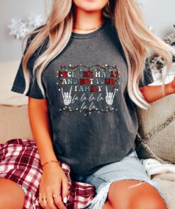 vintage t shirt deck the halls family christmas tee retro design for holiday gatherings and merry christmas celebrations oc0le scaled