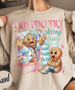 vintage t shirt did you try icing it funny nurse and doctor tee with gingerbread christmas design for health care workers ymuib