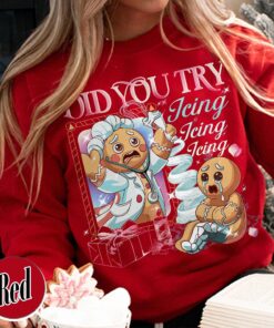 vintage t shirt did you try icing it funny nurse and doctor tee with gingerbread christmas design for health care workers zrbgv