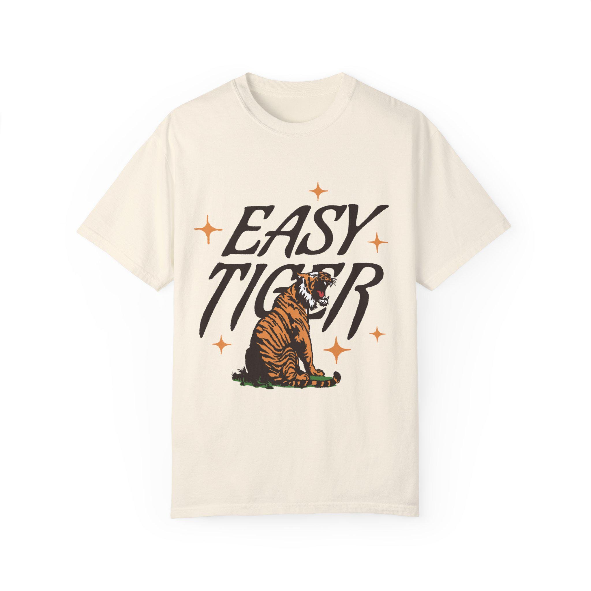 Vintage T Shirt Easy Tiger Graphic Tee Retro Boho Unisex Aesthetic Design Comfortable Colors Indie Style Apparel 4 vintage t shirt easy tiger graphic tee retro boho unisex aesthetic design comfortable colors indie style apparel ihdgz