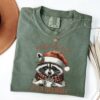 vintage t shirt first of all im a delight raccoon funny christmas shirt for women in comfort colors style digv3