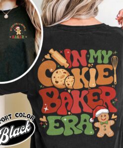 vintage t shirt for christmas cookie bakers and testers with fun design for couples enjoying milk and cookies together htsu2