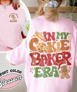 vintage t shirt for christmas cookie bakers and testers with fun design for couples enjoying milk and cookies together kwkcu