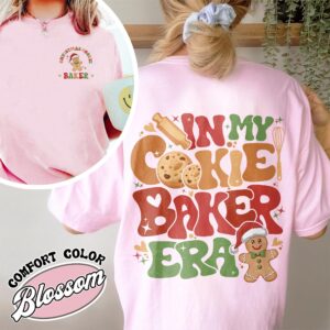 vintage t shirt for christmas cookie bakers and testers with fun design for couples enjoying milk and cookies together kwkcu